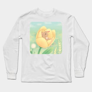 Relaxing in a tulip Long Sleeve T-Shirt